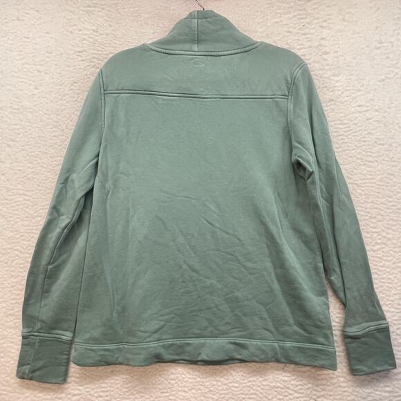 Vineyard Vines Pullover Womens XXS Green The Shep Shirt Cowl Neck Cotton Casual - Picture 2 of 11